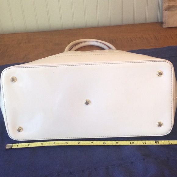 Arcadia Leather ButterCream/beige Italian Bag size OS - Picture 8 of 15